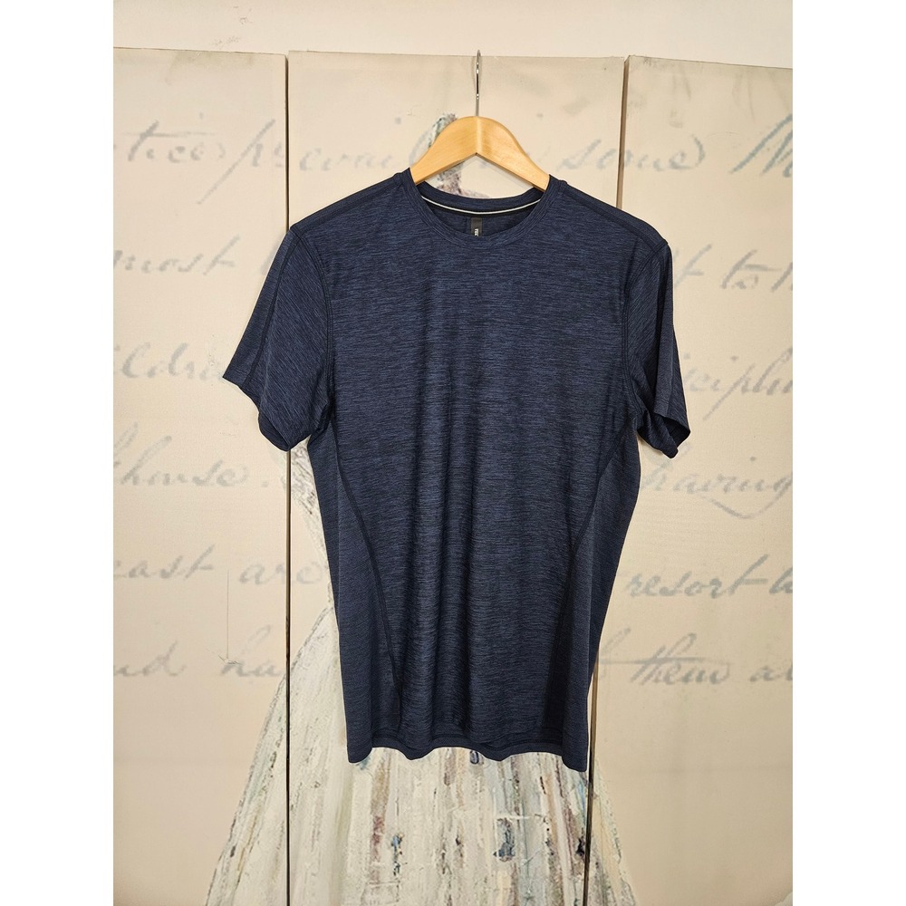 Ten Thousand The Versatile Shirt Small Navy Blue Heather Mesh Training Gym Tee